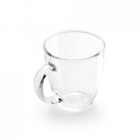 LUNKINA. Caneca em vidro (390 mL) - Transparente