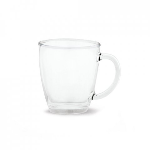 LUNKINA. Caneca em vidro (390 mL) - Transparente