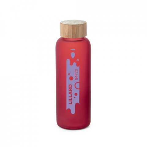 LILLARD. Squeeze em vidro borossilicato fosco (500 mL) - Vermelho