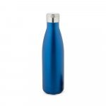 SHOW SATIN. Garrafa t&eacute;rmica em a&ccedil;o inox de parede dupla isolada a v&aacute;cuo (500 mL) - Azul