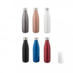 SHOW SATIN. Garrafa t&eacute;rmica em a&ccedil;o inox de parede dupla isolada a v&aacute;cuo (500 mL)