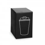 PHELPS. Copo de viagem em a&ccedil;o inox e PP, t&eacute;rmico com parede dupla isolada a v&aacute;cuo (470 mL)
