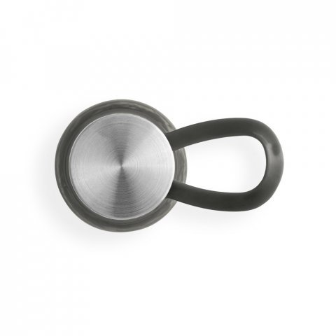 SENNA. Squeeze em PET 100% reciclado com al&ccedil;a de silicone (590 mL) - Preto