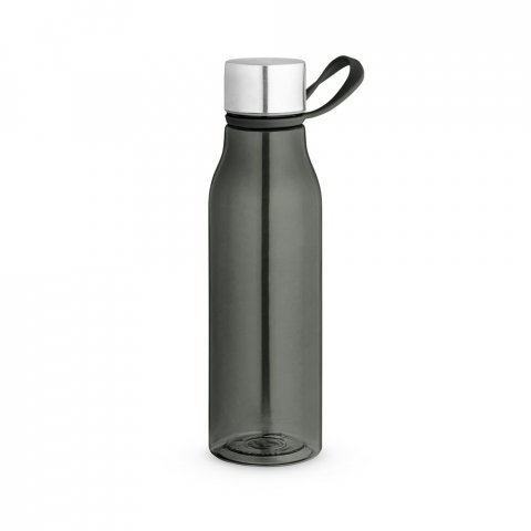 SENNA. Squeeze em PET 100% reciclado com al&ccedil;a de silicone (590 mL) - Preto