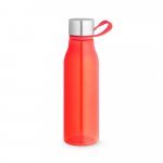 SENNA. Squeeze em PET 100% reciclado com al&ccedil;a de silicone (590 mL) - Vermelho
