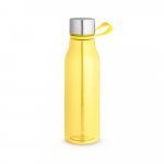 SENNA. Squeeze em PET 100% reciclado com al&ccedil;a de silicone (590 mL) - Amarelo