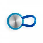 SENNA. Squeeze em PET 100% reciclado com al&ccedil;a de silicone (590 mL) - Azul royal