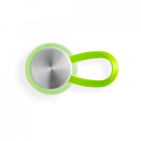 SENNA. Squeeze em PET 100% reciclado com al&ccedil;a de silicone (590 mL) - Verde claro