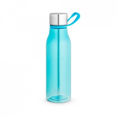SENNA. Squeeze em PET 100% reciclado com al&ccedil;a de silicone (590 mL) - Azul claro