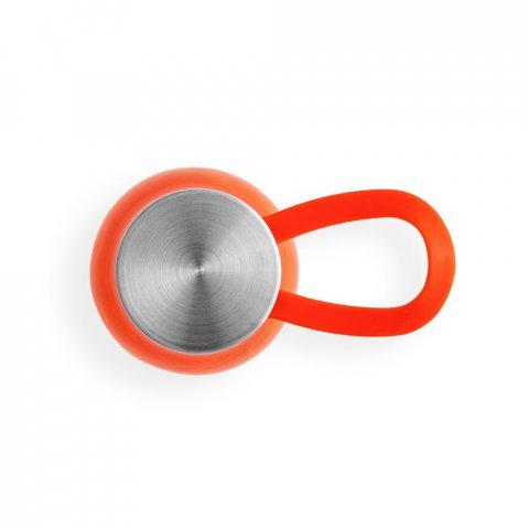 SENNA. Squeeze em PET 100% reciclado com al&ccedil;a de silicone (590 mL) - Laranja
