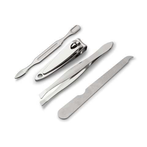 LOPEZ. Kit de manicure de 4 pe&ccedil;as - Transparente