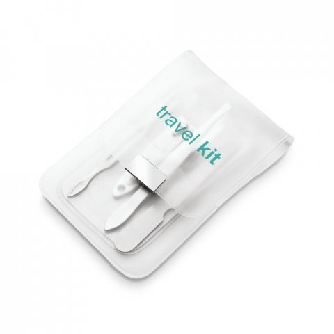 LOPEZ. Kit de manicure de 4 pe&ccedil;as - Transparente