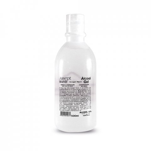 HEALTY 500. &Aacute;lcool Gel 70% Antiss&eacute;ptico 500ml - Transparente