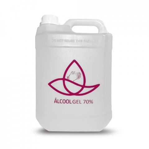 HEALTY 5L. &Aacute;lcool Gel 70% Antiss&eacute;ptico 5 Litros - Transparente