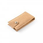 ZENA. Conjunto de manicure em corti&ccedil;a com pe&ccedil;as em a&ccedil;o inox - Natural