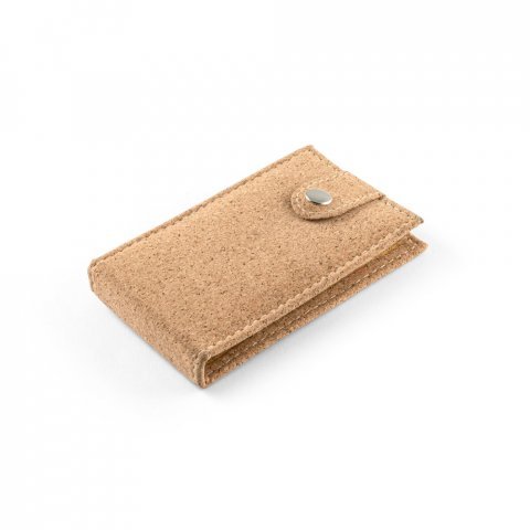 ZENA. Conjunto de manicure em corti&ccedil;a com pe&ccedil;as em a&ccedil;o inox - Natural