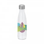 AMORTI. Garrafa para sublima&ccedil;&atilde;o em a&ccedil;o inox de parede dupla t&eacute;rmica, isolada a v&aacute;cuo (510 mL) - Branco