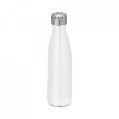 AMORTI. Garrafa para sublima&ccedil;&atilde;o em a&ccedil;o inox de parede dupla t&eacute;rmica, isolada a v&aacute;cuo (510 mL) - Branco