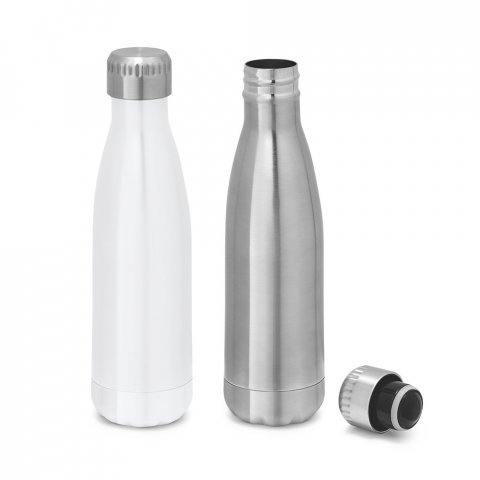 AMORTI. Garrafa para sublima&ccedil;&atilde;o em a&ccedil;o inox de parede dupla t&eacute;rmica, isolada a v&aacute;cuo (510 mL)