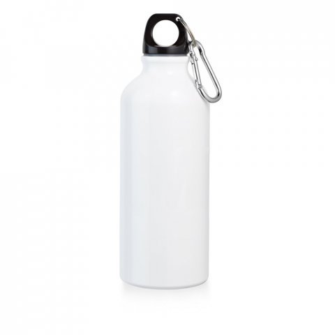 LANGFORD. Squeeze em alum&iacute;nio para sublima&ccedil;&atilde;o com mosquet&atilde;o (500 mL) - Branco