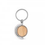 HOMER ROUND. Chaveiro redondo em bambu - Natural