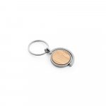 HOMER ROUND. Chaveiro redondo em bambu - Natural