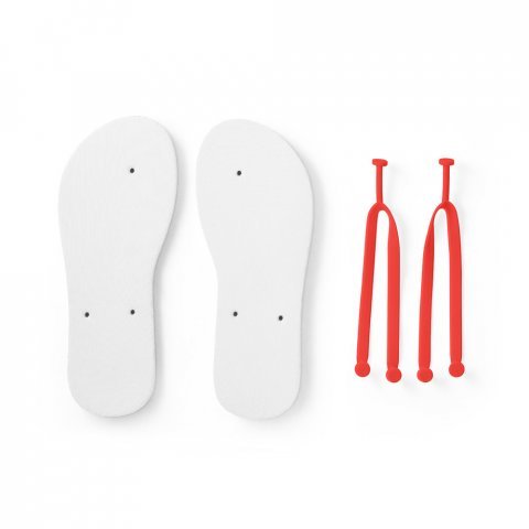BALI P / M. Chinelos com sola totalmente personaliz&aacute;vel em sublima&ccedil;&atilde;o - Vermelho