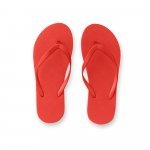 MAUPITI S / M. Chinelos confort&aacute;veis com sola em PE e tira em PVC - Vermelho