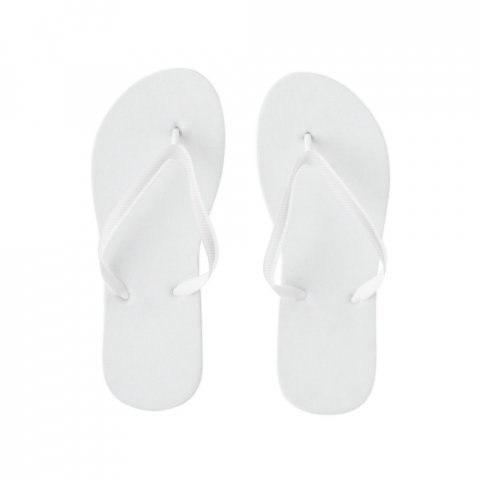 MAUPITI L / XL. Chinelos confort&aacute;veis com sola em PE e tira em PVC - Branco