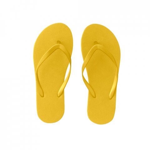 MAUPITI L / XL. Chinelos confort&aacute;veis com sola em PE e tira em PVC - Amarelo