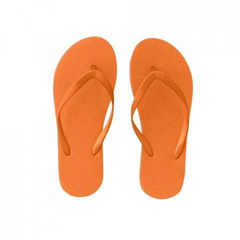MAUPITI L / XL. Chinelos confort&aacute;veis com sola em PE e tira em PVC - Laranja