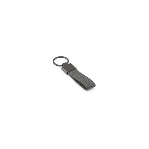 RAVEN. Chaveiro em metal e PET 30% reciclado - Cinza escuro