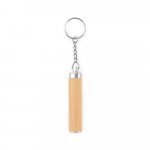 RACHEL. Chaveiro em bambu e ABS com lanterna LED - Natural
