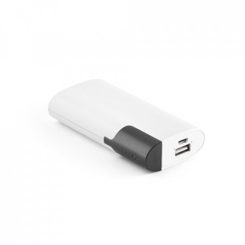 HUBBLE. Bateria port&aacute;til em ABS com bateria pol&iacute;mero de l&iacute;tio 4.000 mAh - Branco