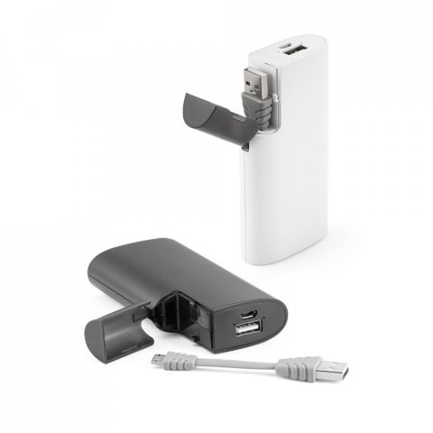 HUBBLE. Bateria port&aacute;til em ABS com bateria pol&iacute;mero de l&iacute;tio 4.000 mAh