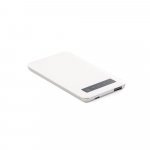 SAGAN. Bateria port&aacute;til com ecr&atilde; touch e indicador de carga 4.000 mAh - Branco