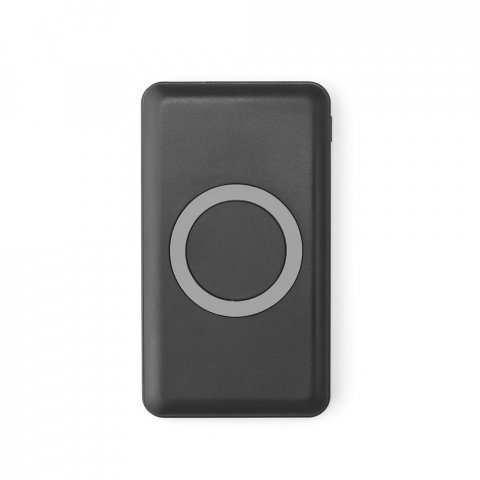 AZOFI. Bateria port&aacute;til e carregador wireless  em alum&iacute;nio 4.000 mAh - Preto
