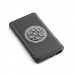 AZOFI. Bateria port&aacute;til e carregador wireless  em alum&iacute;nio 4.000 mAh - Preto