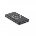 AZOFI. Bateria port&aacute;til e carregador wireless  em alum&iacute;nio 4.000 mAh - Preto