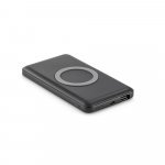 AZOFI. Bateria port&aacute;til e carregador wireless  em alum&iacute;nio 4.000 mAh - Preto