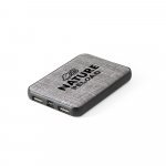RENEWAL BATTERY. Bateria port&aacute;til em PET 100% reciclado (100% rPET) - Cinza