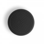 TURING. Caixa de som port&aacute;til com faixa LED exterio e autonomia de 4h, em ABS 100% reciclado - Preto