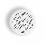 TURING. Caixa de som port&aacute;til com faixa LED exterio e autonomia de 4h, em ABS 100% reciclado - Branco