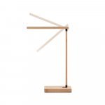 MOREY. Lumin&aacute;ria com carregador por indu&ccedil;&atilde;o super-r&aacute;pido (15W), em bambu - Natural