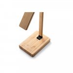 MOREY. Lumin&aacute;ria com carregador por indu&ccedil;&atilde;o super-r&aacute;pido (15W), em bambu - Natural
