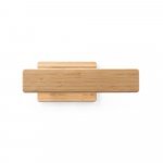 MOREY. Lumin&aacute;ria com carregador por indu&ccedil;&atilde;o super-r&aacute;pido (15W), em bambu - Natural