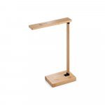 MOREY. Lumin&aacute;ria com carregador por indu&ccedil;&atilde;o super-r&aacute;pido (15W), em bambu - Natural