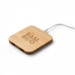 DALTON. Carregador por indu&ccedil;&atilde;o super-r&aacute;pido em bambu (15 W) - Natural