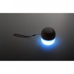 KALAM. Caixa de som port&aacute;til com microfone e autonomia de 2h (300 mAh), em bambu e PP - Natural