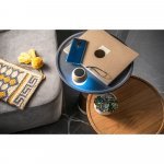 KALAM. Caixa de som port&aacute;til com microfone e autonomia de 2h (300 mAh), em bambu e PP